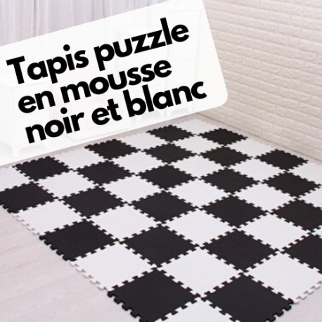  Puzzle Tapis Mousse - couleur GRIS 18 pièces