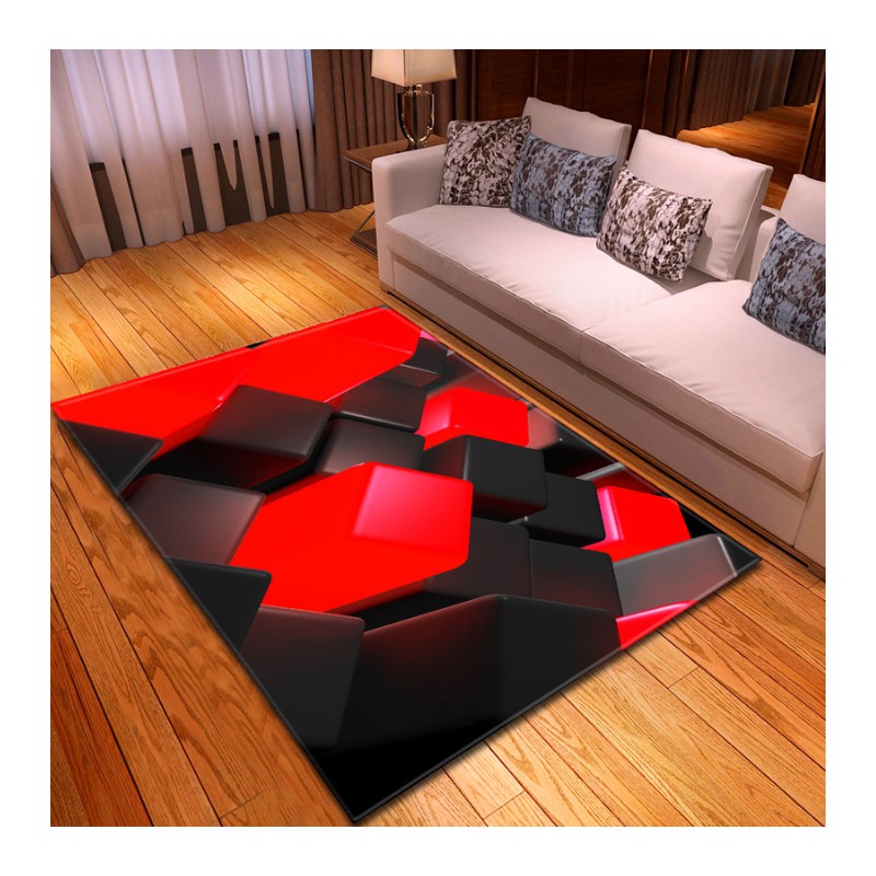 Acheter Tapis de Chambre Gamer Motif Cube 3D