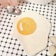 Tapis blanc d'œuf de bain drôle